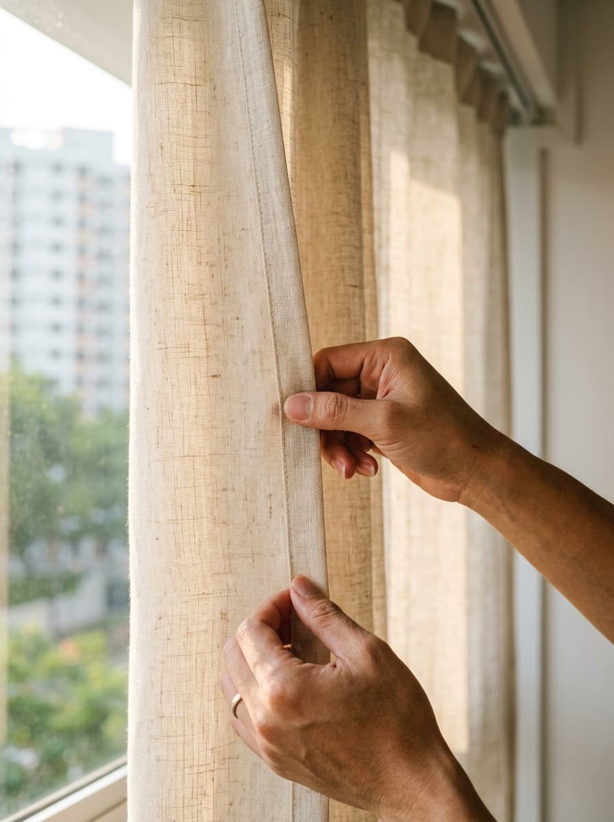 High quality curtain fabric samples for Singapore HDB homes